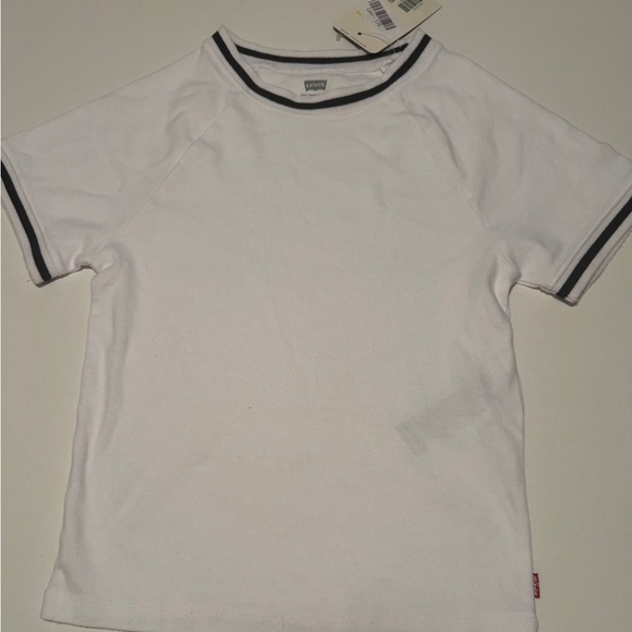 NWT Levi's Women ORACLE SHRUNKEN RINGER T-SHIRT Size Small Petite (E2) - Picture 1 of 7